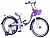 Велосипед детский с доп колесами Nameless Lady 20", фиолетовый