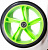 Колесо - 180 мм, для самокатов, с подшипниками ABEC 9, зеленое 180 мм(green)		