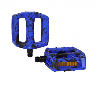 Педаль BMX COMIRON MX-P657, 9/16 резьба, PP корпус, сталь. подшипник, 108х98мм, синий
