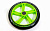Колесо - 180 мм, для самокатов, с подшипниками ABEC 7, зеленое