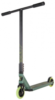 Трюковой самокат TechTeam Duker 303 SCS  black/dark green Черный/Темно-зелёный