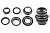 Рулевой набор"Kenli" стандарт., с подшипниками, 1"* 22.2*30*27мм, высота 33мм, сталь,черный, инд
