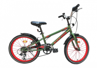 Велосипед детский скоростной  Black Aqua Sport 20" (6 ск. ) хаки-оранжевый