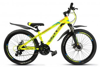Велосипед Pulse lite 24" MD2200 (24" 21ск,сталь ) желтый / оранжевый / синий 