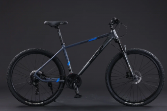 Велосипед скоростной BLACK WASP (M)  SCOUT HD 27 24s CAS SM W140 BLACK/BLUE NOIR