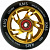 Колесо для трюкового самоката KMS 110mm (ал-ий) золотой