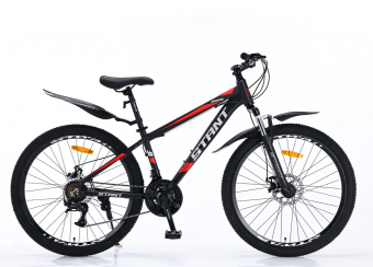Велосипед скоростной (M) 26" STANT MD605 рама 14" АЛЮМИНИЙ, 21 ск, черный / красный