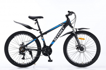Велосипед скоростной (M) 26" STANT MD605 14", 21 ск, черный / синий,АЛЮМИНИЙ