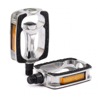 Педаль MTB HONGDING HD-929, 9/16 резьба, ALU корпус, сталь. подшипник, 106х69мм, с рефлектором, анти