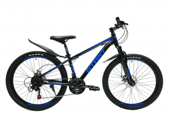 Велосипед скоростной (М) 26" STANT MD6000 15", 21 ск, сталь черный/синий
