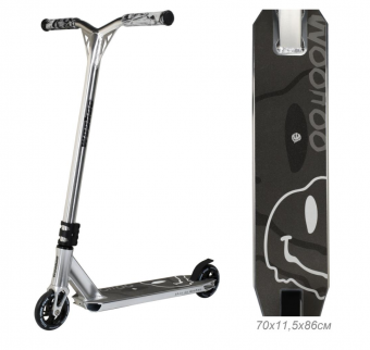 Самокат трюковый WOOHOO CHAOS. IHC Колеса 110мм ALU PU 752285 Цвет - FULL QUIKSILVER