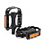 Педаль MTB HONGDING HD-905, 9/16 резьба, PP+STEEL корпус, сталь. подшипник, 103х82мм, с рефлектором,