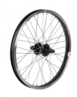 Колесо заднее 20" для BMX, двойной алюм. обод 36H, алюм. втулка, ось 14х175 мм, 9Т для велосипедa