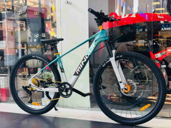 Велосипед скоростной (М)  27.5" Mingdi MD6100 рама 15.5", магний 15.5кг синий