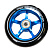Колесо для трюкового самоката, 110мм, с подшипниками ABEC 9, алюминий, синее	