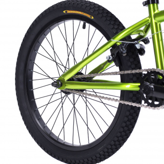 Велосипед BMX 20" COMIRON GEEK, Рама 20.5" green-yellow metallic