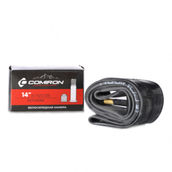 Камера для велосипеда бутиловая COMIRON 14 X1.75/2.125 Schrader 45mm