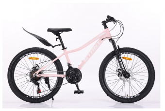 Велосипед скоростной (M) 24" STANT MD4600 рама 12" АЛЮМИНИЙ, 21 ск,  розовый
