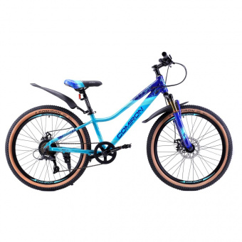 Велосипед скоростной (M) 24" рама 12" 7sp COMIRON SMART синий