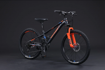 Велосипед скоростной горный BLACK WASP (M) HIT 24" 21s  2,35 рама сталь 12" DARK GRAY