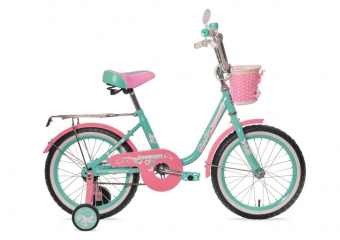 Велосипед детский BLACK AQUA Princess 1ск 14" мятный розовый