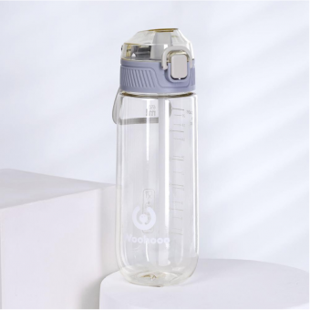 Бутылка для воды 650 ml Вуухууу-Woohooo / Пищевой PP  Прозрачная