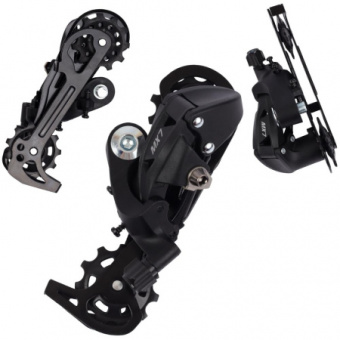 MTB, Переключатель задний SENTYEH MX 7 RD, 7 скоростей, 2:1-shimano совместим, 11-36Т, емкость 45Т, 