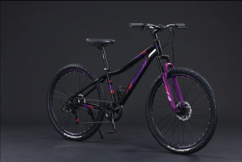 Велосипед скоростной BLACK WASP (M) REGY 27.5" 21s рама 15 ; Сталь W185 BLACK VIOLET