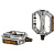 Педали STG FP-925, платформа, алюм, ось 9/16", насып. Подшип. Серебристые