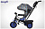 Трехколесный велосипед с крышей и родительской ручкой ВИВАТ - СТРЕЛКИ ОРАНЖЕВЫЕ (надувные колеса)