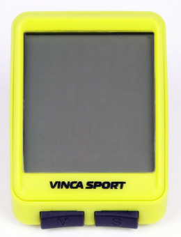 Компьютер беспроводной, 12 функций, lime/black, инд.уп. Vinca Sport
