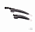 Крылья для велосипеда для колёс на 24-26". COMIRON Aqua-Shield. комплект 2 шт. Цвет: Черный-Белый.