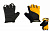Перчатки TRIX Nw муж.L кор. пальцы, гель, дышащая лайкра/искусств. замша, черно-оранжевые