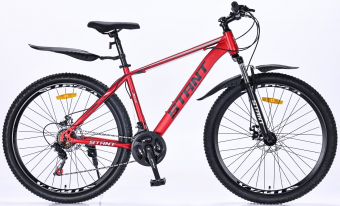 Велосипед скоростной (M) 27,5" STANT MD700 рама 18", 21 ск, красный