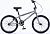 Трюковой велосипед (М)  STANT 20"  JUMP BMX 10" рама сталь 12кг, V-тормоз, серый