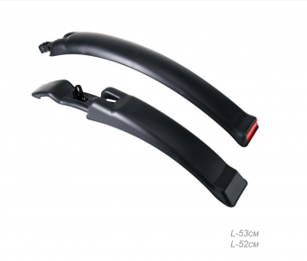 Крылья для велосипеда для колёс на 24-27.5". COMIRON Heritage. комплект 2 шт. Цвет: Черный.