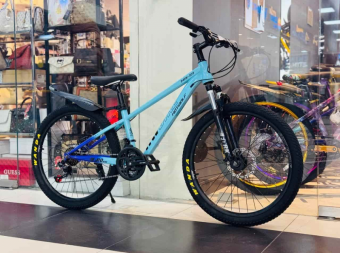 Велосипед скоростной Hot Wolf 24", 24HW 309 рама 12.2" сталь 14кг Синий