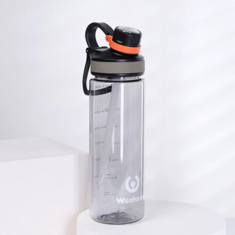 Бутылка для воды 850 ml Вуухууу-Woohooo / Пищевой PP / уп 80 / Черный