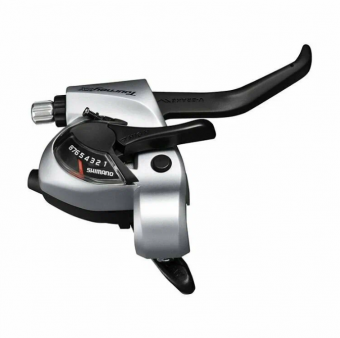 Передняя Манетка Shimano Tourney  8 скоростей серебристый ST-TX800R