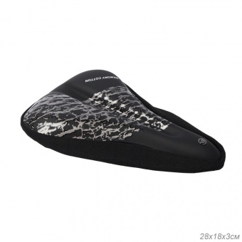 Чехол на велосипедное седло 28х18х3 см. COMIRON SEASIDE. Материал: Memory Foam-PU leather. С затяжко