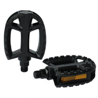 Педаль MTB HONGDING HD-830, 9/16 резьба, PP корпус, сталь. подшипник, 107х78мм, с рефлектором, ось 2