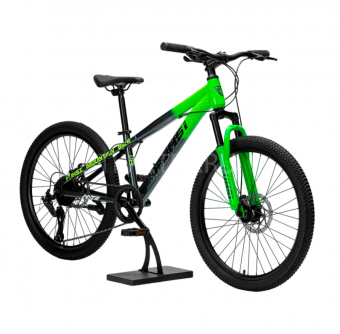 Велосипед (М) скоростной Time Try  24" FU610 Рама сталь 13", Зелёный