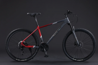 Велосипед скоростной BLACK WASP (M)  SCOUT HD 27 24s CAS SM Gray / Red