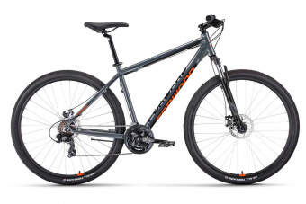 Велосипед Forward Apache 29" 2.0 D Classic Серый матовый / Оранжевый 19"