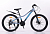 Велосипед скоростной (М) 24" STANT MD4100 рама 12"  сталь , 21 ск, серый/синий