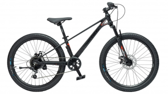 Велосипед скоростной горный (M) TT228 Timetry 24" 7s рама 12 магний 13,5 кг черный