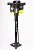 Насос напольный, Мax 110psi (8 бар), авто/вело ниппель, алюм. корпус, игла для мяча