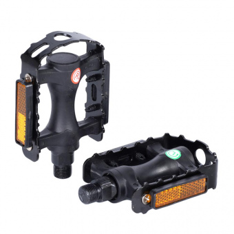 Педаль MTB MIXIEER MX-P828, 9/16 резьба, PP корпус, сталь. подшипник, 101х77мм, с рефлектором, 2S ос