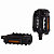 Педаль для MTB MIXIEER MX-P603, полипропилен чёрный, стальные подшипники, ось 2S, с рефлектором, 98х