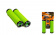 Грипсы TRIX,130мм, алюминиевые фиксаторы на руль 4шт.с заглушками руля,зеленые HL-G201-GREEN-BLACK	